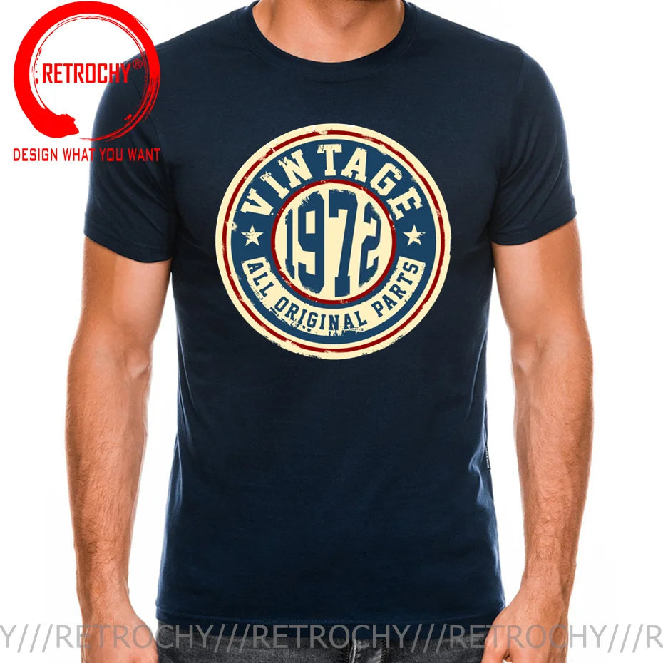 Vintage 1970/1971/1972/1973/1974/1975/1976/1977/1978/1979 T shirt men Born in 1978 Tees 50th Birth Year Father Birthday T-shirt