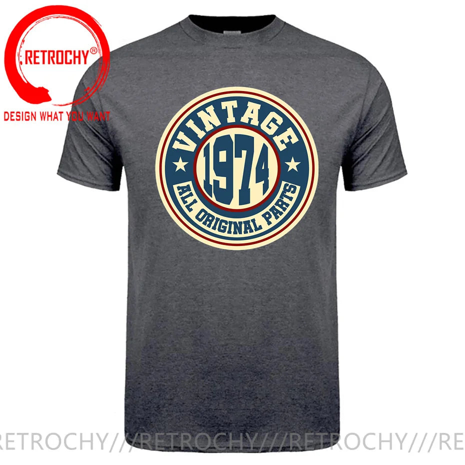 Vintage 1970/1971/1972/1973/1974/1975/1976/1977/1978/1979 T shirt men Born in 1978 Tees 50th Birth Year Father Birthday T-shirt