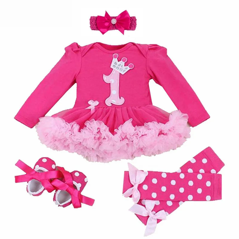Fancy New Year Baby Girl Carnival Christmas Dress for Girls Spring Bebes Babi Holiday Infantil Clothing Party Tulle Kids Costume