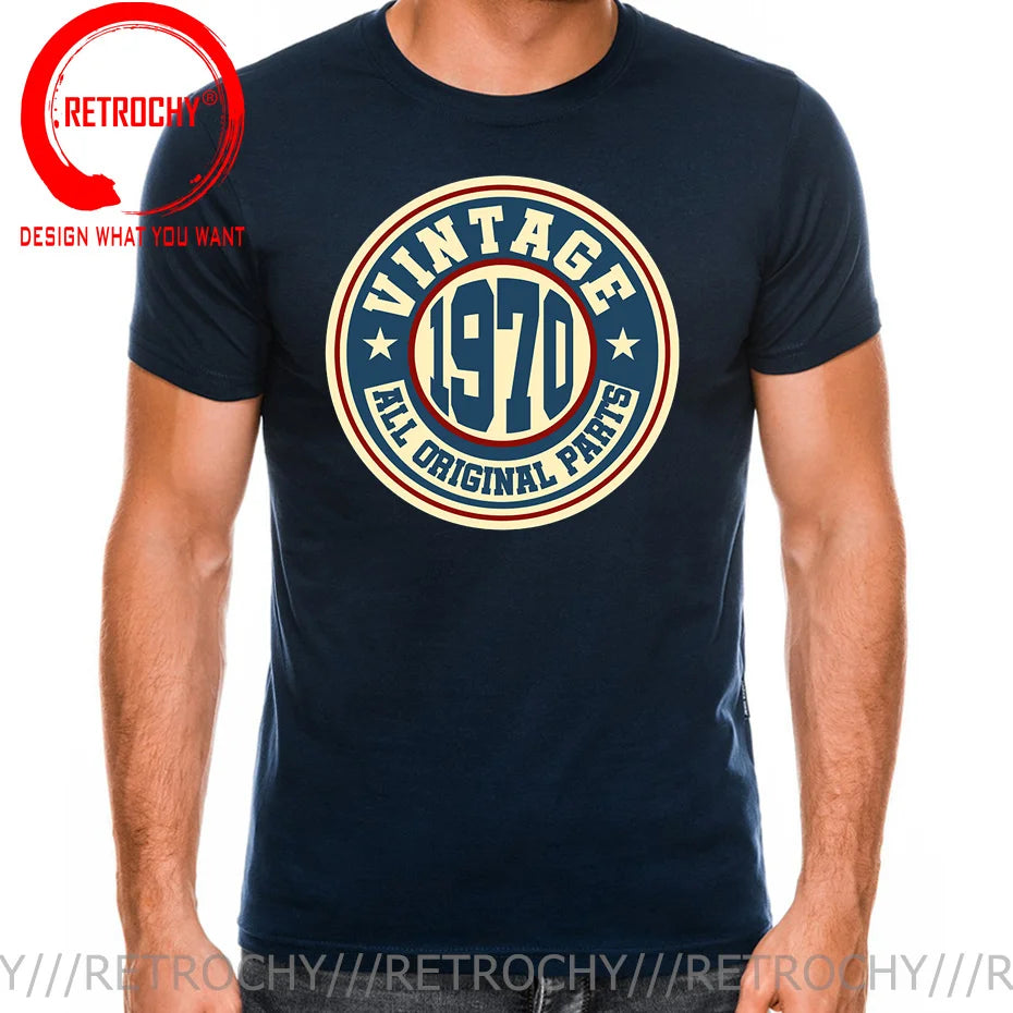 Vintage 1970/1971/1972/1973/1974/1975/1976/1977/1978/1979 T shirt men Born in 1978 Tees 50th Birth Year Father Birthday T-shirt
