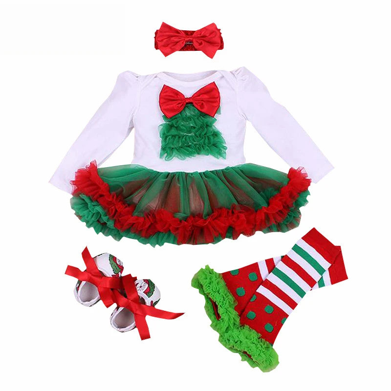 Fancy New Year Baby Girl Carnival Christmas Dress for Girls Spring Bebes Babi Holiday Infantil Clothing Party Tulle Kids Costume