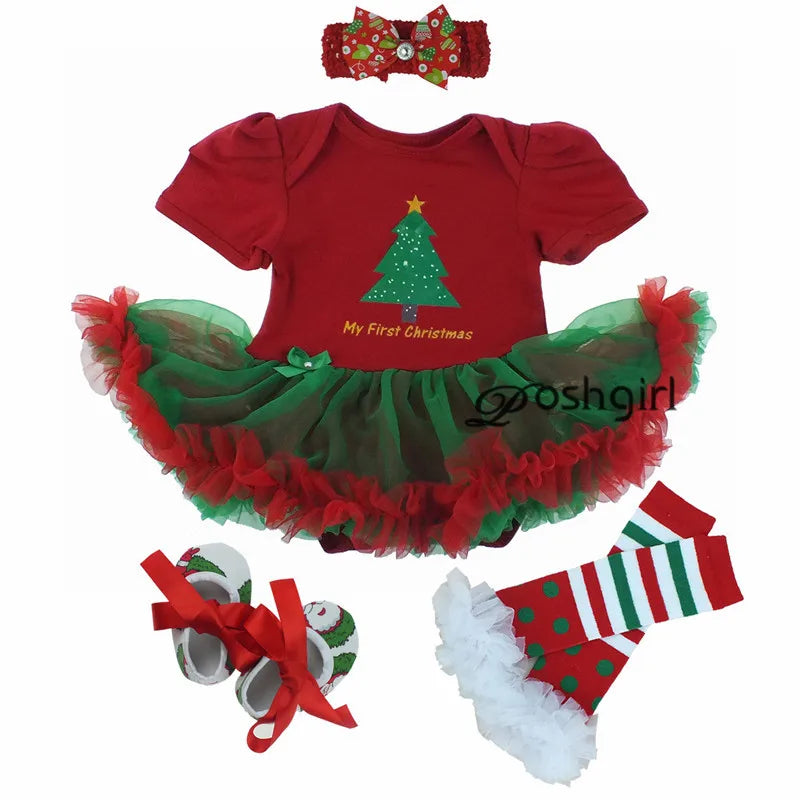 Fancy New Year Baby Girl Carnival Christmas Dress for Girls Spring Bebes Babi Holiday Infantil Clothing Party Tulle Kids Costume