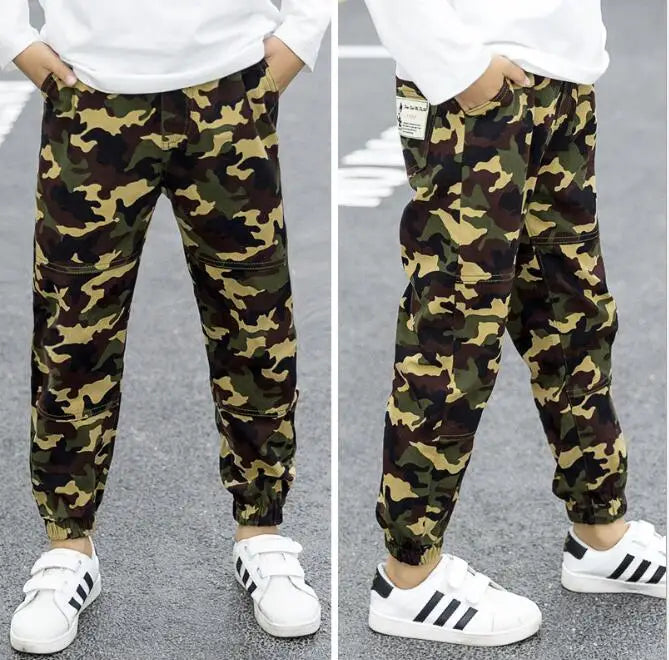 2022 New Boys Pants Children Pants Army Kids Clothes Casual Trousers For Teenage Boys Clothing Sport Fashion Camouflage Clothes