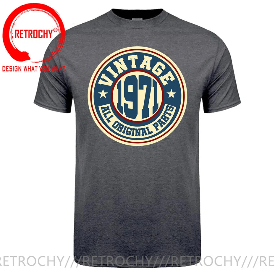 Vintage 1970/1971/1972/1973/1974/1975/1976/1977/1978/1979 T shirt men Born in 1978 Tees 50th Birth Year Father Birthday T-shirt