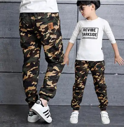 2022 New Boys Pants Children Pants Army Kids Clothes Casual Trousers For Teenage Boys Clothing Sport Fashion Camouflage Clothes