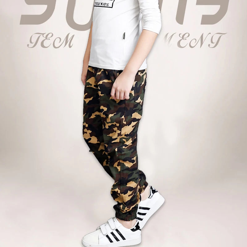 2022 New Boys Pants Children Pants Army Kids Clothes Casual Trousers For Teenage Boys Clothing Sport Fashion Camouflage Clothes