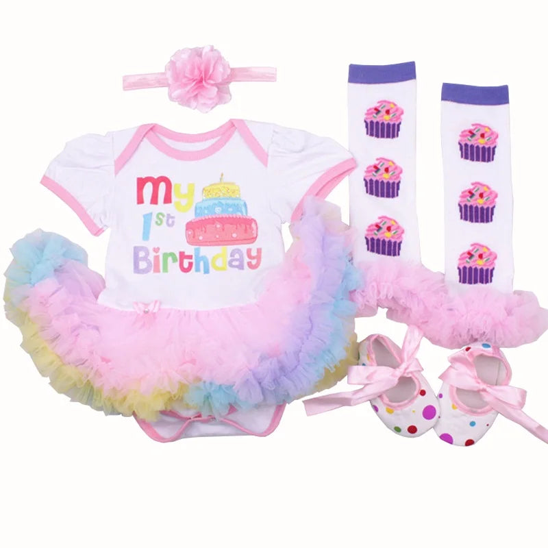 Fancy New Year Baby Girl Carnival Christmas Dress for Girls Spring Bebes Babi Holiday Infantil Clothing Party Tulle Kids Costume