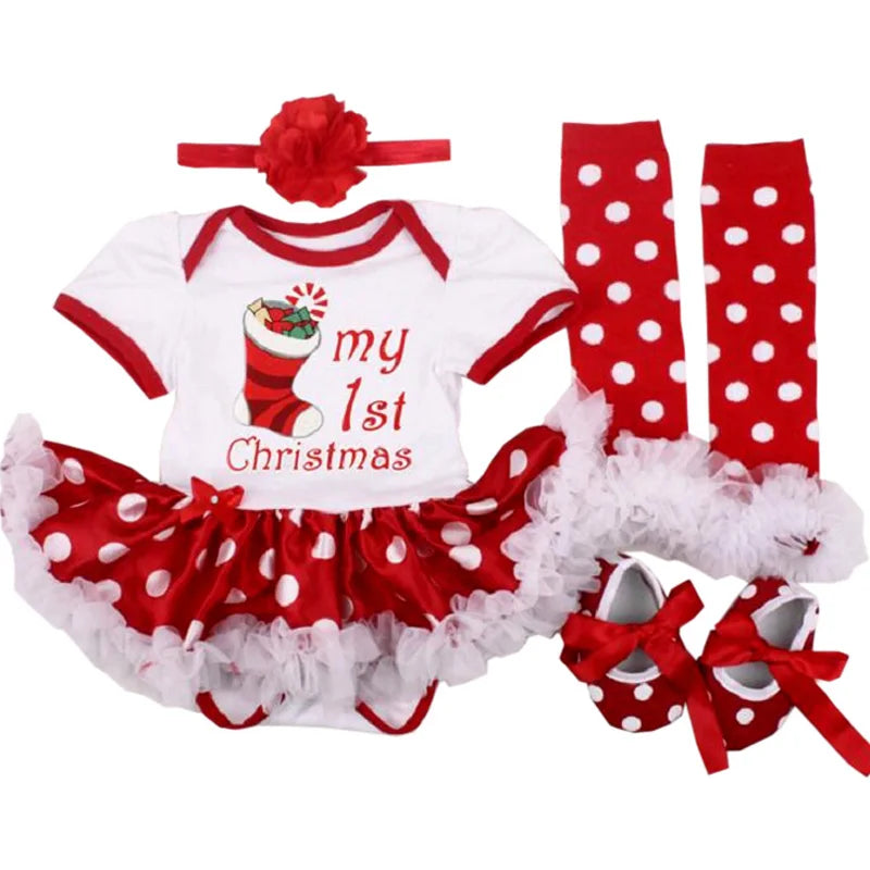 Fancy New Year Baby Girl Carnival Christmas Dress for Girls Spring Bebes Babi Holiday Infantil Clothing Party Tulle Kids Costume