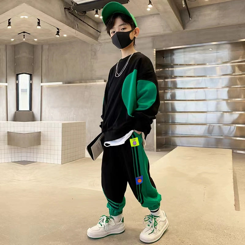 Spring and Autumn Korean Style Handsome Boy's Clothing