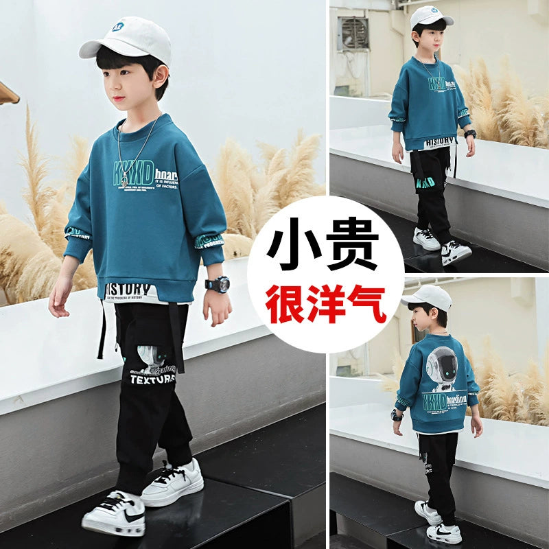 Spring and Autumn Korean Style Handsome Boy's Clothing