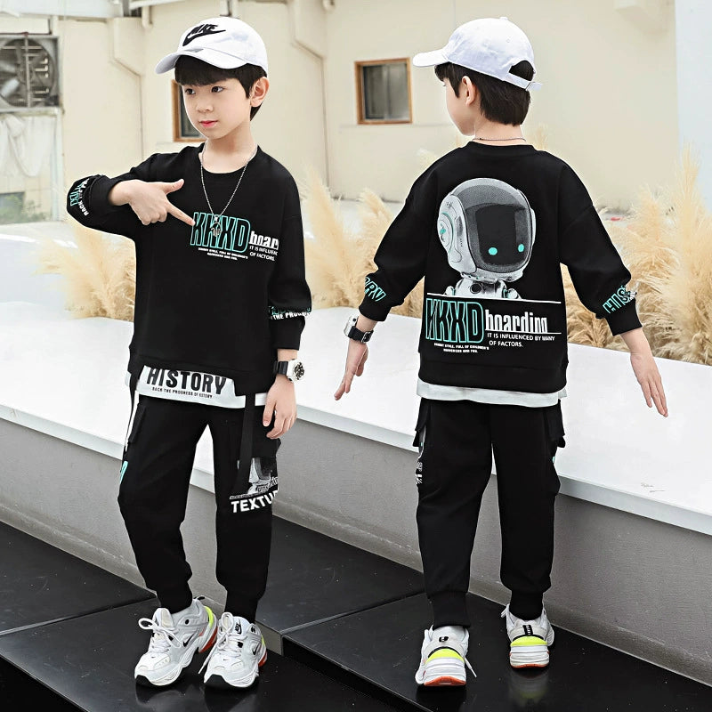 Spring and Autumn Korean Style Handsome Boy's Clothing
