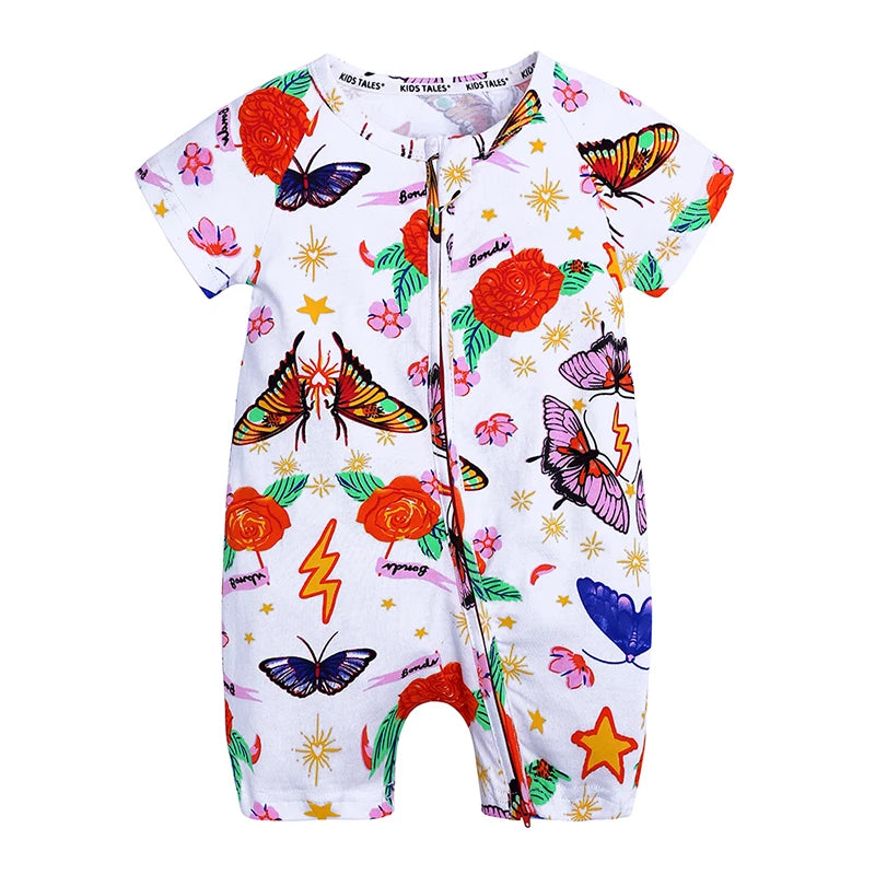 Summer Comfortabale 2025 Tollder Baby Girl Boy Romper Clothing Short Sleeve Infant Jumpsuit Bodysuit For Newborn Pajamas Onesies