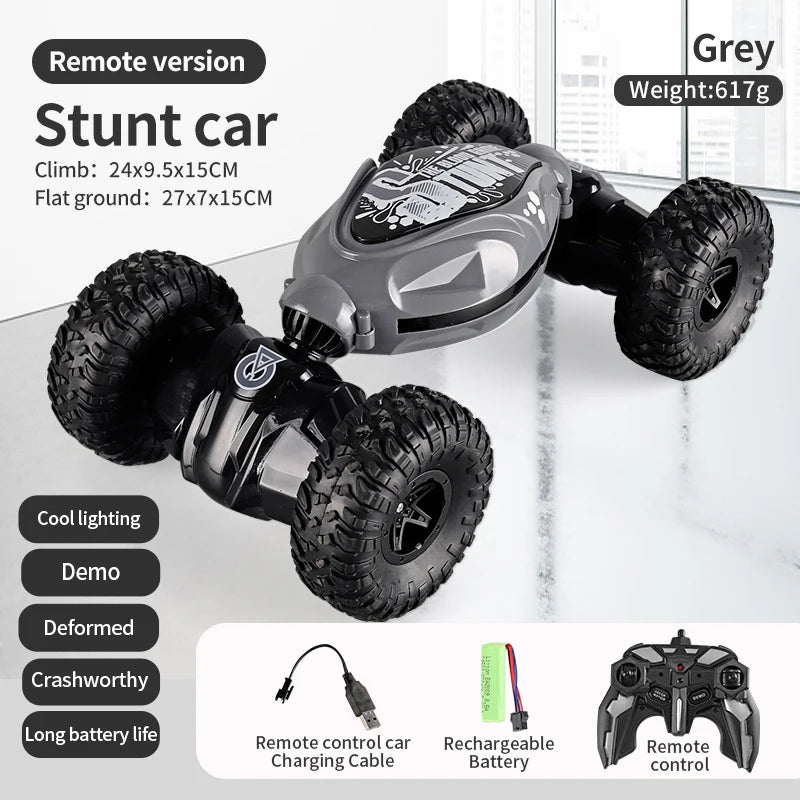 RC Car 4x4 Remote Control Cart Stunt Gesture Sensing 1/12 RC Drift Car With LED Light Deformation Novel Toys For Children Toys