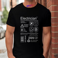 Electrical Engineer Design Tops Fashion Summer Men O-Neck Tees Shirt Funny Electrician Package Care Instructions Print T-shirts