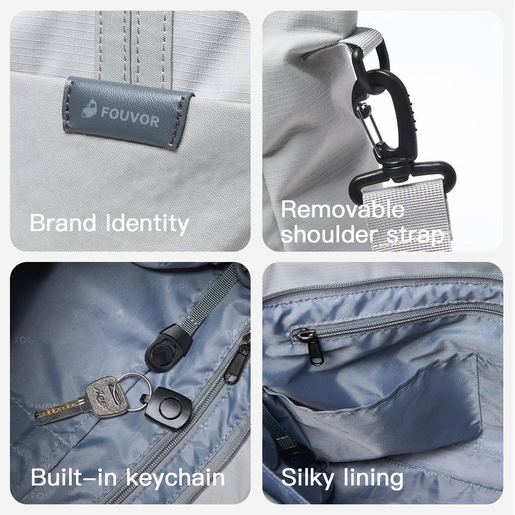 Fouvor Large Women's Shoulder Bag Casual Fashion HandBag 2025 Trend Nylon Travel Large Capacity Tote Bags Waterproof Bag 3063-05