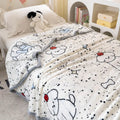 Warm Plush Blanket Comfortable 2024 New Winter Blanket Cartoon Four Season Flannel Soft Bed Cover Office Napping Blanket