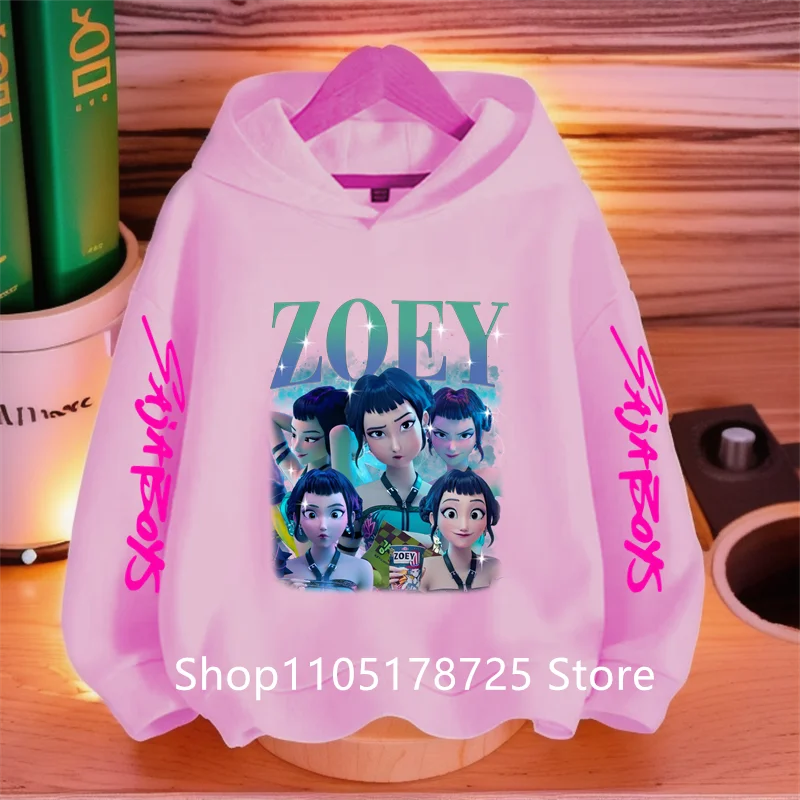 Y2K KPop Demon Hunters Hoodies Teenage Girls Boys Rumi KPop Demon Hunters Hoody Autumn Casual Long Sleeve Children's Clothing