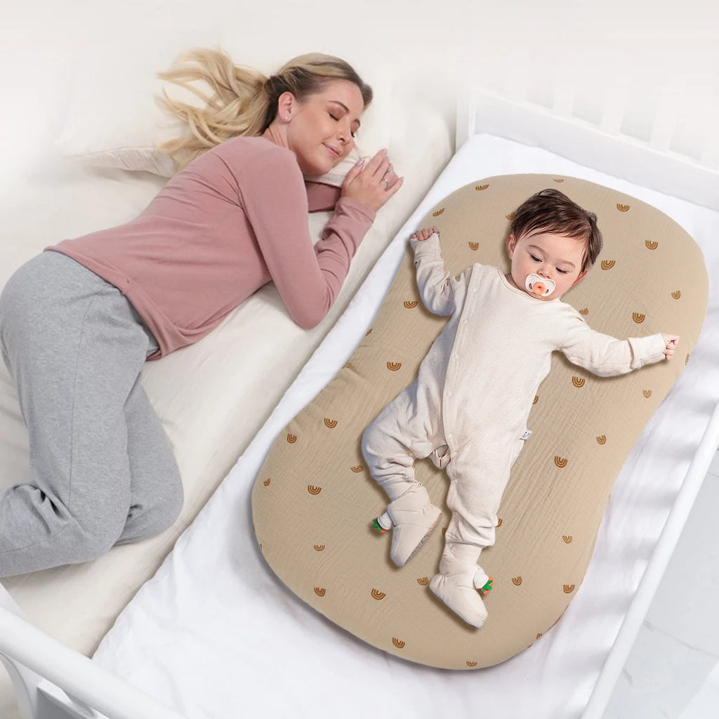 Newborn Cartoon Bed Sheet  Children's Bed Cover  Bedspread  Knitted Cotton  Baby  Maternal and Child Supplies