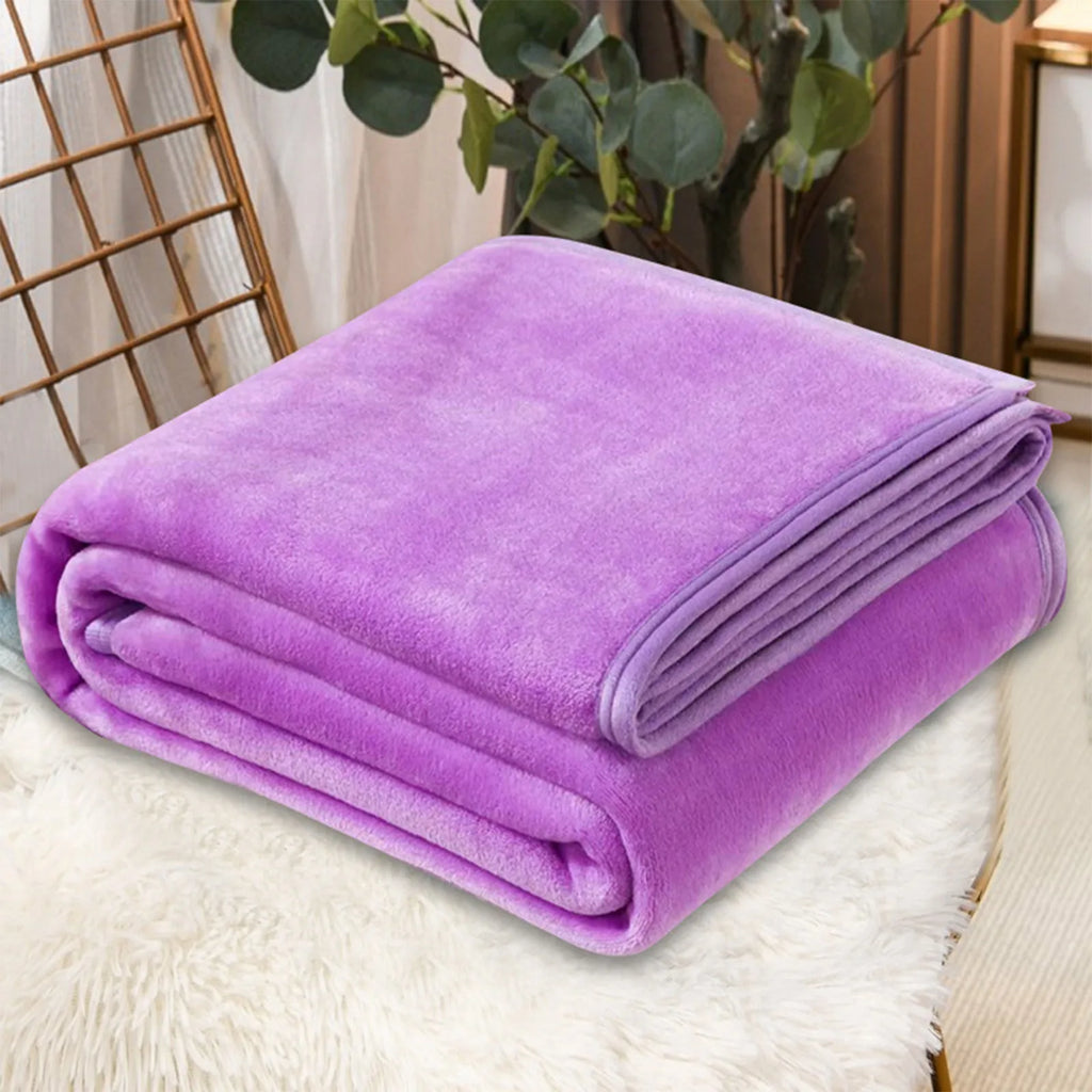 Fleece Blankets Single Twin Blanket For Bed, Full Size Fleece Throw Blanket, Warm Blanket For Winter, Shoulder Knee Cozy Blanket