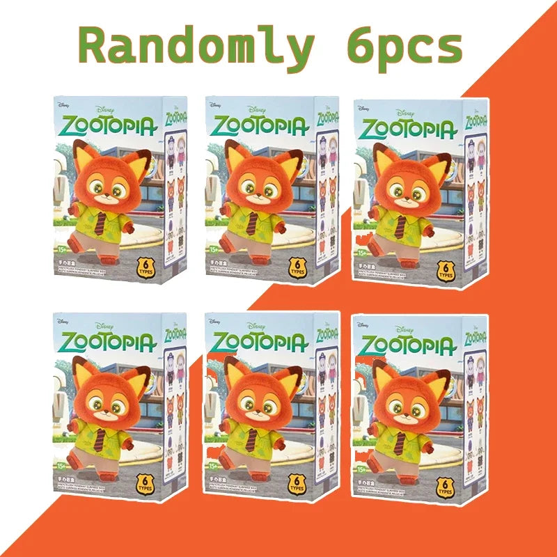 2025 NEW Zootopia Vinyl Series Blind Box Cute Cartoon Character Vinyl Plush Bag Pendant Toy Doll Mystery Trendy Christmas Gift