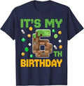 Birthday-Boy It's My 6th Birthday Gamer Pixel Number Six T-Shirt Fashion Sons Nephew Grandson B-day Gift Video Game Saying Tee