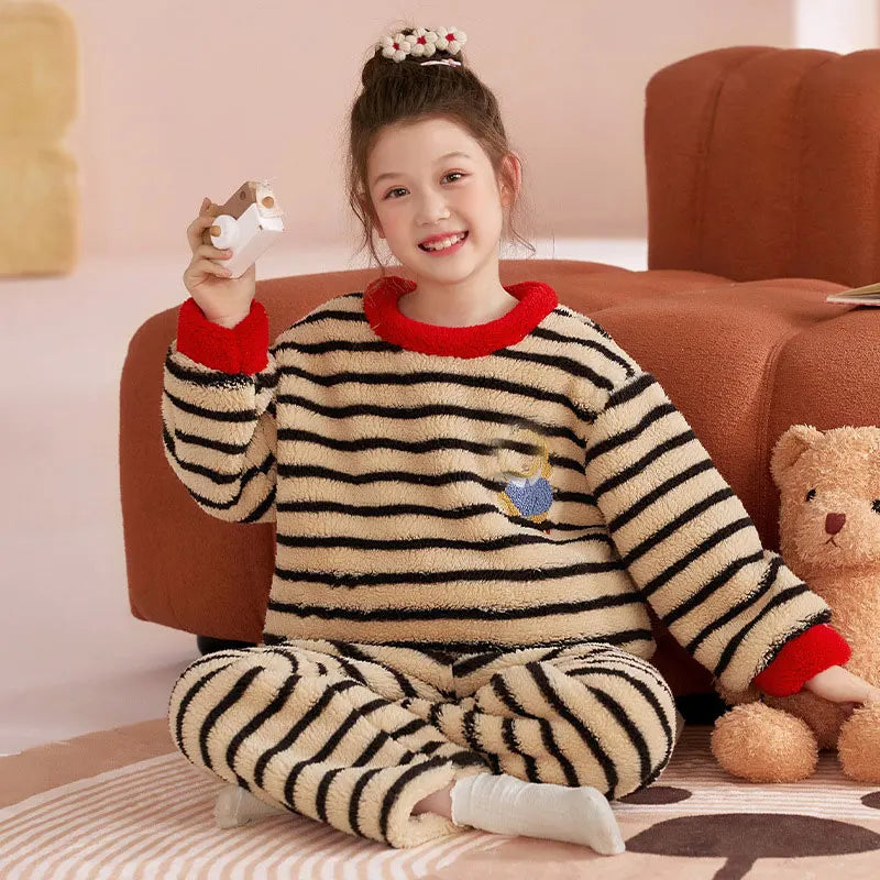 Kids Pajamas for Boys 3 4 5 6 7 8 9 10 11 12 14 16 Years Flannel Sleepwear Set Dinosaur Pyjamas Anmal Children Pijamas Clothing