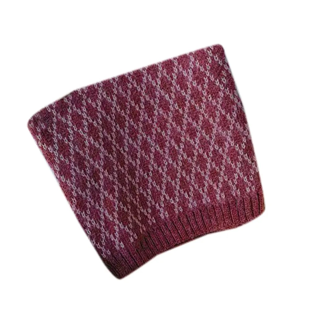 Bib Baby Thermal Neck Warmer Thickened Windproof Coldproof Boys Girls Knitted Scarf Neckerchief Warm Neck Cover Snood Cowl Tube