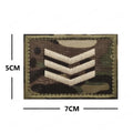 Infrared Reflective IR Rank Patch Uniform Ranks Embroidered Patches Appliques Shoulder Decorative Armband MED Badge For Clothing
