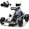 Ride on Go Kart for Teens 24v 2 x 300w Extra Powerful Motors Electric Karts with Slow Start Outdoor Ride on Toy for Kids 8-11Y