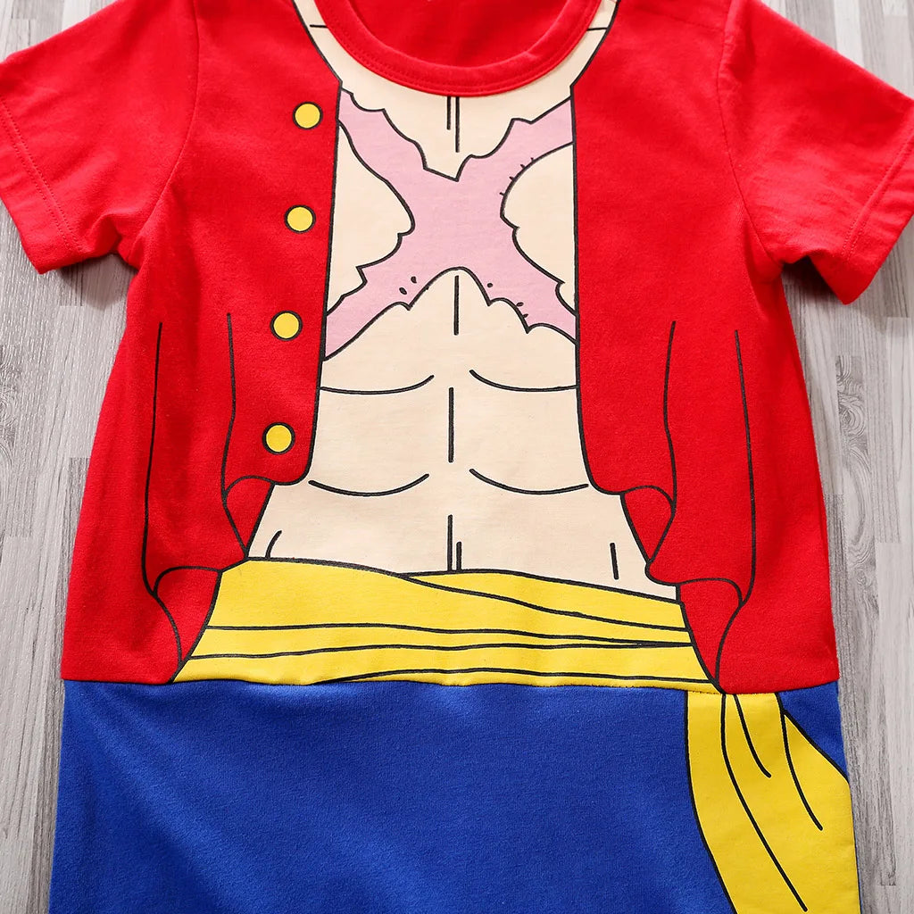 Toddler Anime Cosplay Dragon DBZ Costume Baby Boy Girl Romper Kid Demon Slayer Baby Clothes Newborn Onesie Jumpsuit 0-18 Months