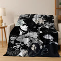 Fashion Billie Eilish Hit Me Hard and Soft Singer Flannel Blanket Soft Throw Blanket for Bed Bedroom Living Room Travel Gift Kid