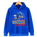 Sonic Lightning Dynamic Printed Kids' Hoodie, Let Children Wear Energetic Game-Inspired Playful Fashion Sense