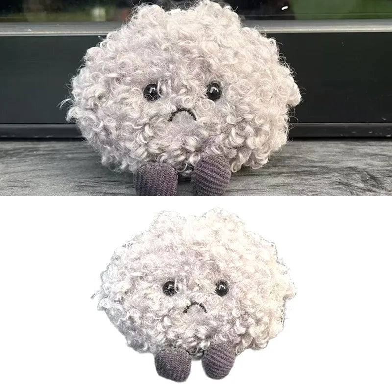 10cm Kawaii Dark Cloud Plush Keychain Cute Plush Toy Keyring Lovely Bag Pendant Backpack Hanging Decoration For Kids Girls Gifts