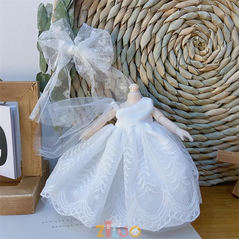 16-17cm BJD Doll Clothes for Boys Girls Princess Dress up Cute Doll Clothes Kids Birthday Gifts Children's Toys