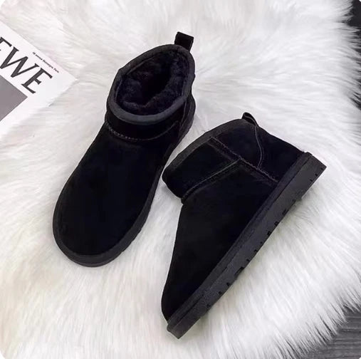 2026 New Classic Ultra Mini Platform Boots Leather Suede Wool Comfort Winter Womens Fur Slippers Size 35-43