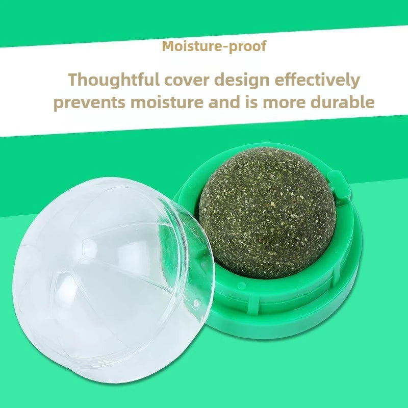 New Cat Mint Toy Rotating  Mint Ball Baby  Snacks Cat Grass Plant Hair Transformation Pet Products Catnip