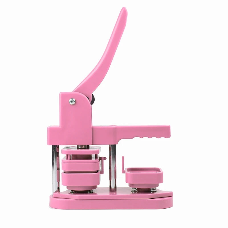 Square Badge Button Maker 50x50mm Machine Rotary Button Press For Refrigerator Magnet Making Button Badge Manual DIY Art Craft