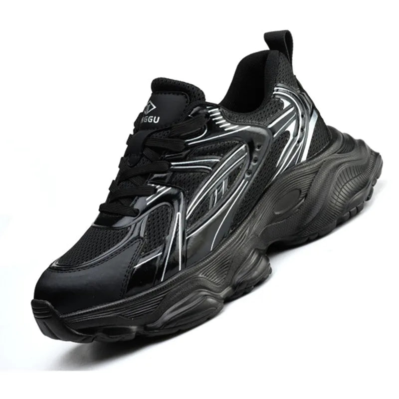 Fashion New 2025 Women Safety Work Shoes Sneakers Steel Toe Anti Smashing Boots Indestructible Lightweight Female Footwear