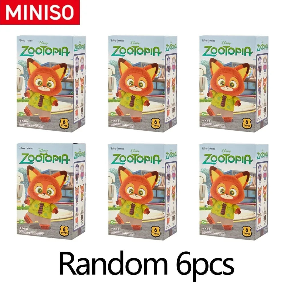 MINISO Crazy Animal City Vinyl Plush Series Blind Box Doll Handmade Doll Pendant Gift for Men and Women 2025 Summer