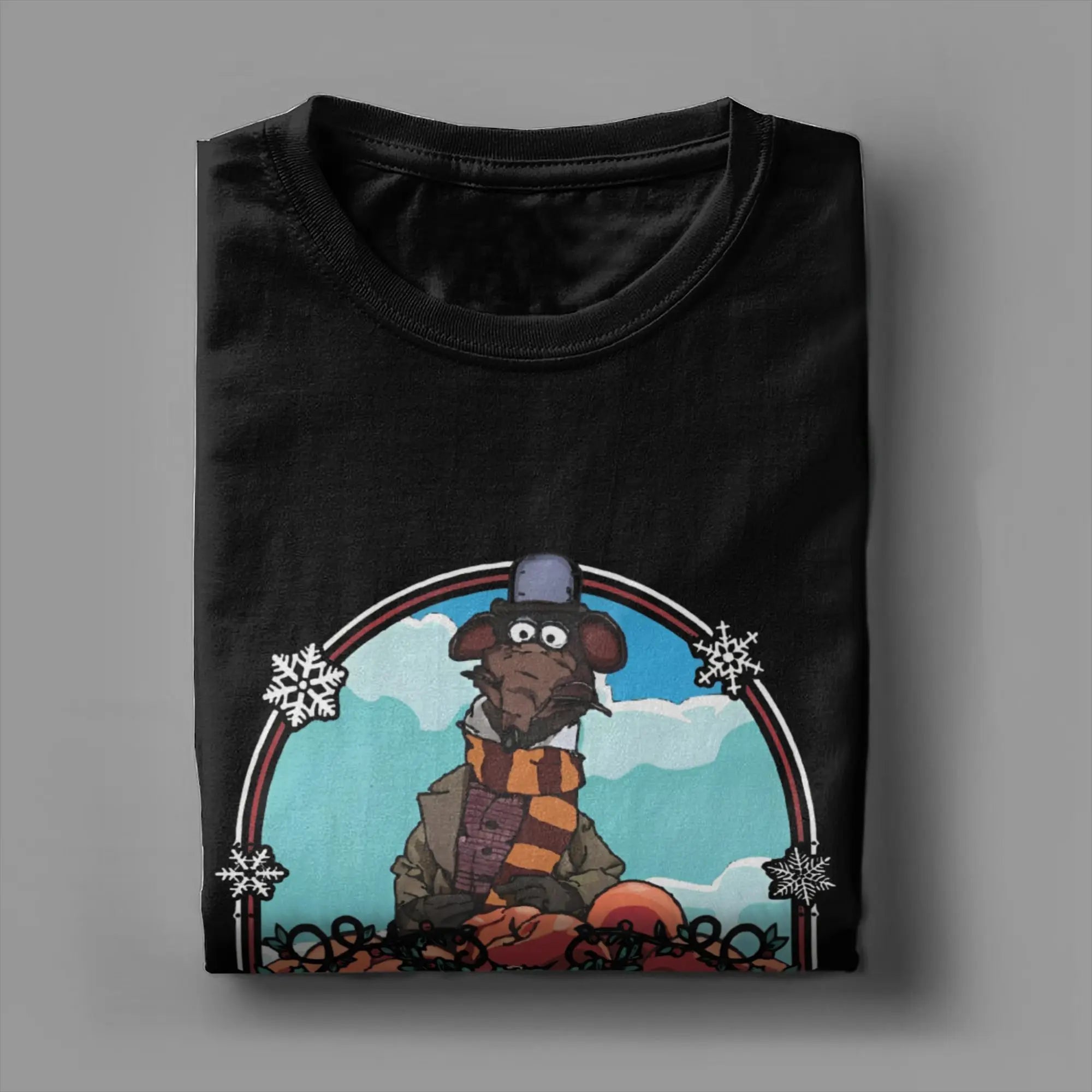 Men's The Muppet Christmas Carol Here For The Food T Shirt Cartoon 100% Cotton Clothing Cool Short Sleeve Tees Gift T-Shirts