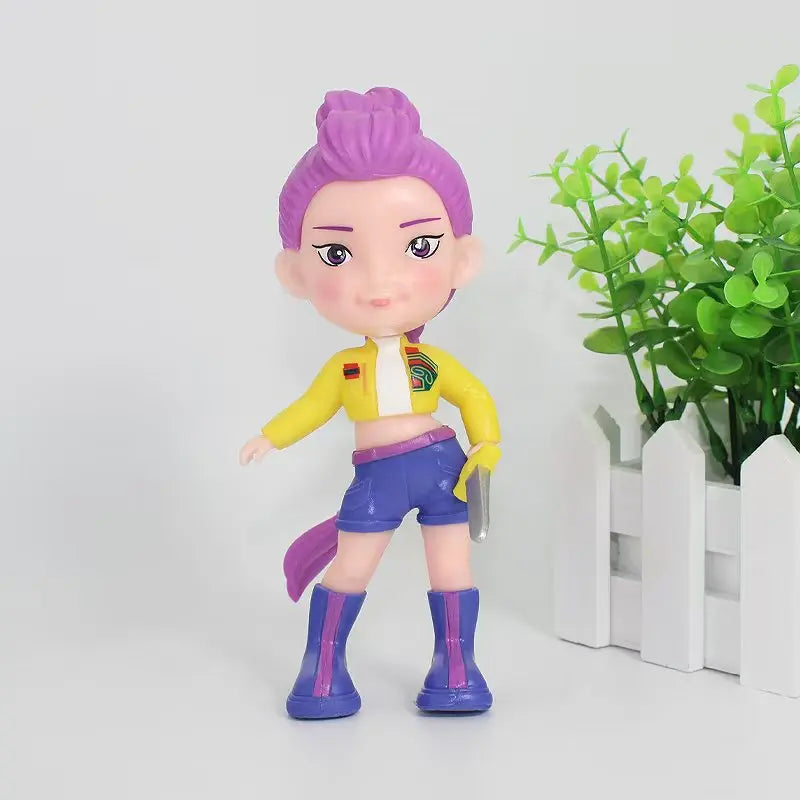 15cm Large Size Q Version Kpop Devil Hunter Rumi Zoe Mira Anime Character PVC Collectible Toys Affordable Fashion Accessories