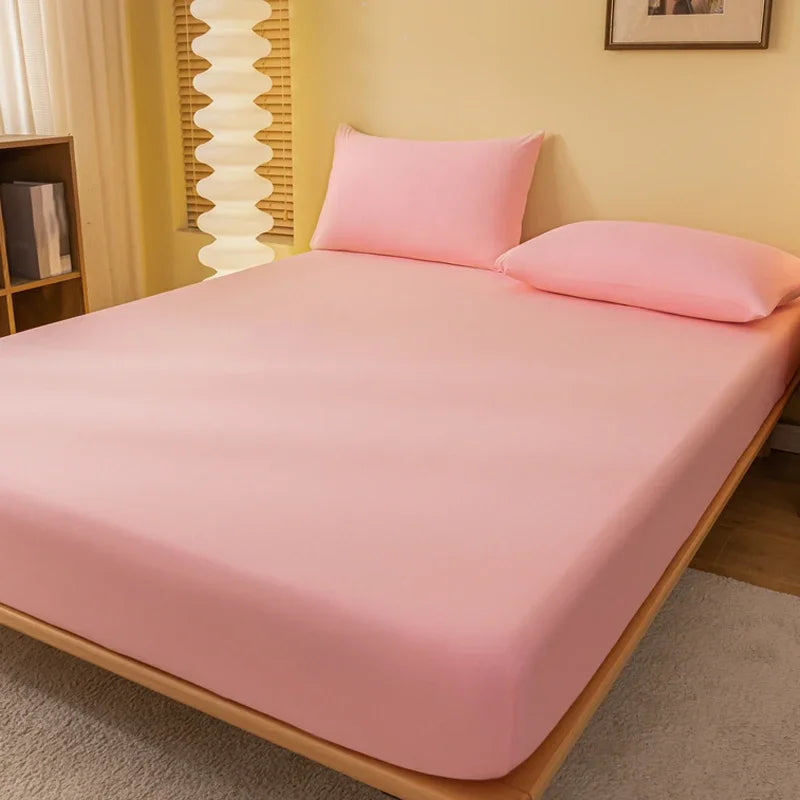 1 piece of solid color matte bed sheet, solid color bed cover for bedroom, bedding (excluding pillowcases)