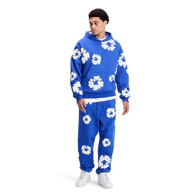 25-26 New 3D Anime Pattern Printing Adult and Children's Fashion Leisure Set