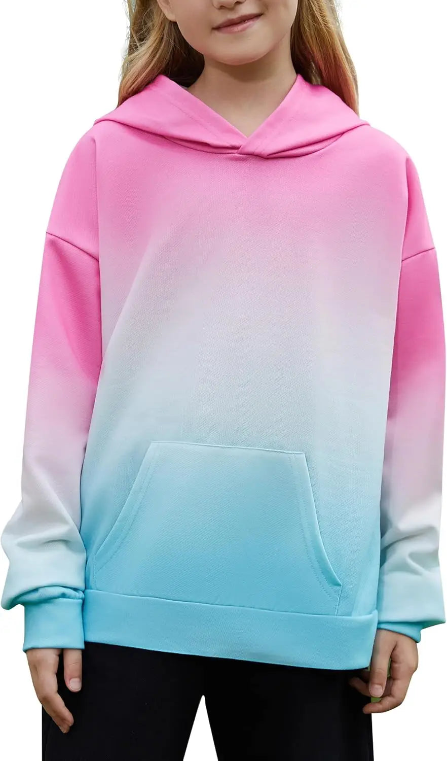 Cute Tie Dye Graphic Hoodies for Teen Girls Gradient Clothes for Girls