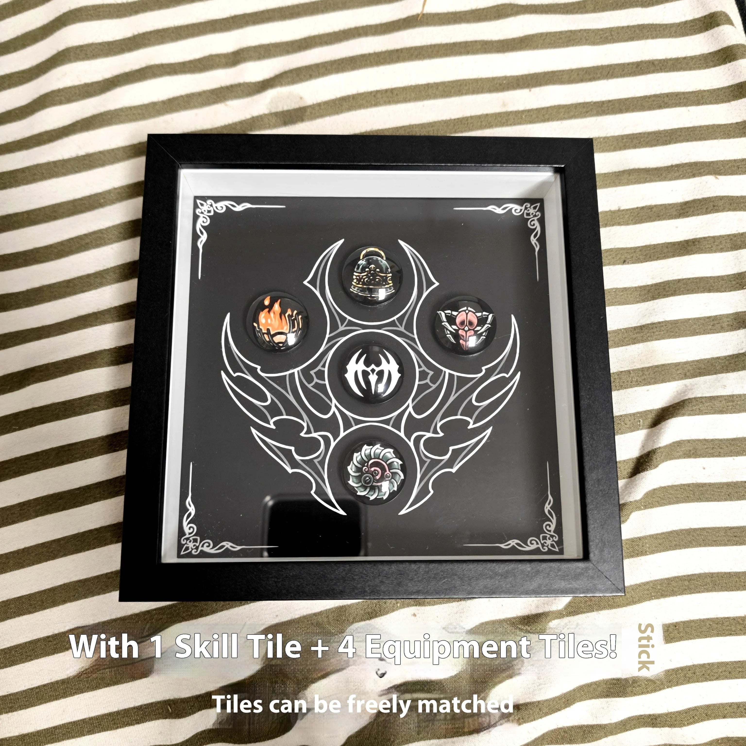 Hollow Knight Silksong Charm Set - Full Collection Magnetic Replica with Display Frame Official Style Collector's Edition
