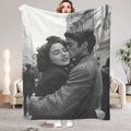 1 Piece of Customized DIY Personalized Photo Blanket for Lovers Flannel Blanket Products - Customized Warm Photos, Soft and Warm, Suitable for Sofa, Bed, Office, Car and Outdoor Travel - Gifts for Men and Women in All Seasons