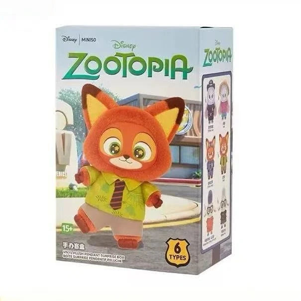 New Genuine Zootopia Vinyl Series Blind Box Cute Cartoon Character Vinyl Plush Bag Pendant Toy Doll Mystery Box Trendy Toys Gift