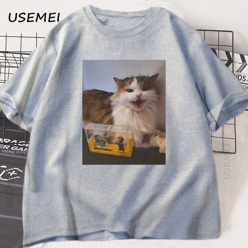 Forsaken Skin 007n7 Love Cat T Shirt Men Women Game Cosplay Tshirt Funny Graphic Tees Cotton Short Sleeve Round Neck T-shirt