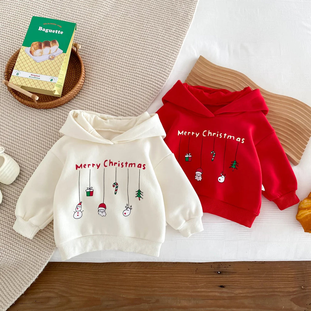 Infant Autumn and Winter Christmas Plus Velvet Hooded Vests, Newborn Cute Plus Velvet Hooded Vests, Suitable for Festivals and [D - Likely Incomplete, Needs Context]