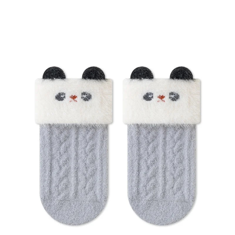 Winter Newborn Baby Socks For Girls Boys Thick Warm Cartoon Infant Toddler Boy Girl Sock Outdoors Warm Children's Floor Socks